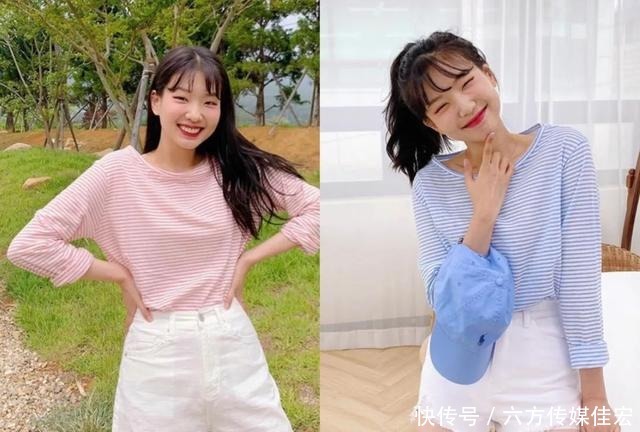 搭配|你那里入秋了吗?是时候穿长袖衫了,清新好看还能显高