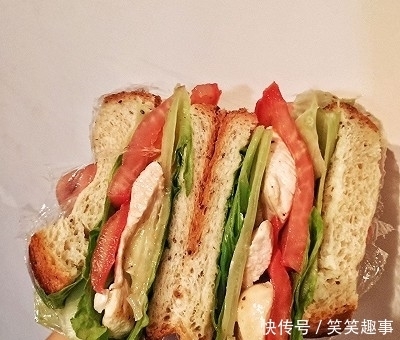 三明治|减肥必备——鸡胸肉三明治(超快手)