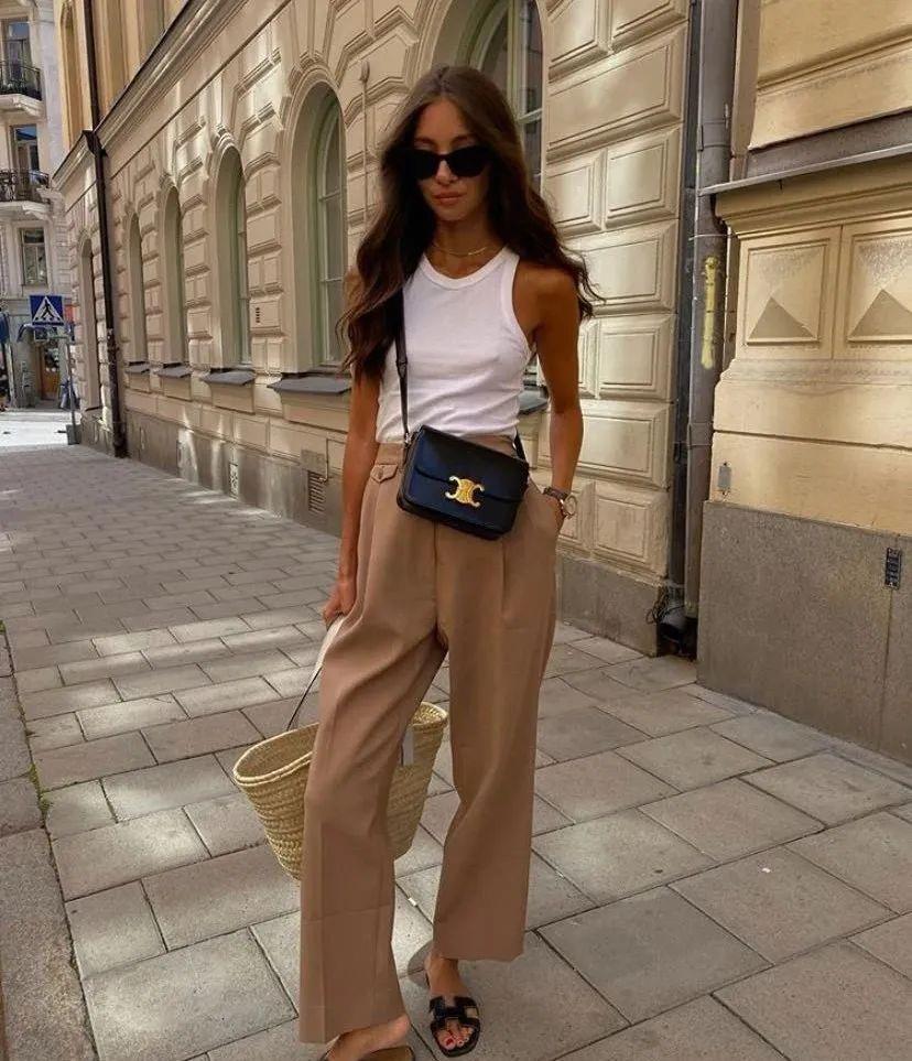  纸袋|衬衫+纸袋裤=今夏巨in混搭，美到不像话！