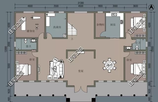  占地尺寸|农村没有堂屋的房子不是好房子,20套户型分享,总有一套看上眼