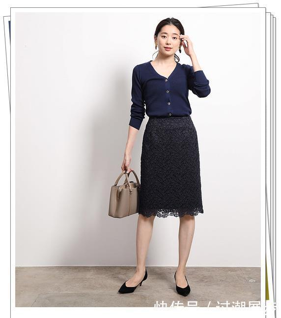 秋季|秋季蕾丝半身裙怎么搭?5种常用颜色30种流行搭配,穿出淑女风