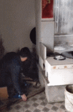 真快|搞笑GIF:猫星人瞬间变美瞳,变得真快啊