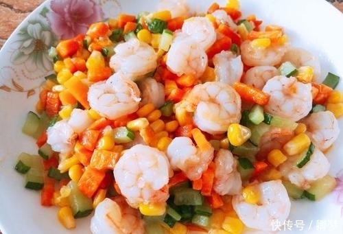 虾仁|三色虾仁色香味俱全,营养美食,小朋友常吃长个聪明,学习好