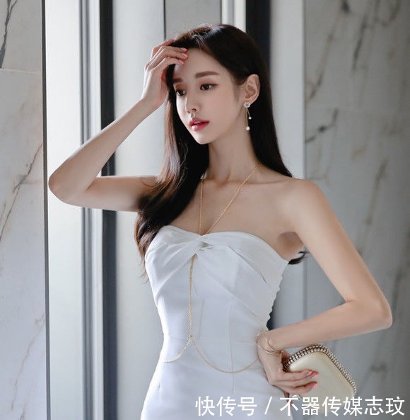 纯白|美女珠珠:维纳斯神圣纯白礼裙