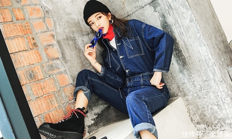 连体|穿工装连体裤的女人，都不简单