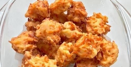 口感|酥脆的胡萝卜丸子,吃起来很软糯,而且口感也是十分的好吃