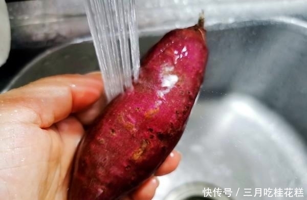 冰清玉洁|冰清玉洁银耳,红的发紫的紫薯,这锅粥必须好吃又顺口