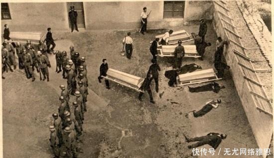 棺材|纳粹成批的枪毙犹太人,棺材就在旁边摆着,死一批装一批