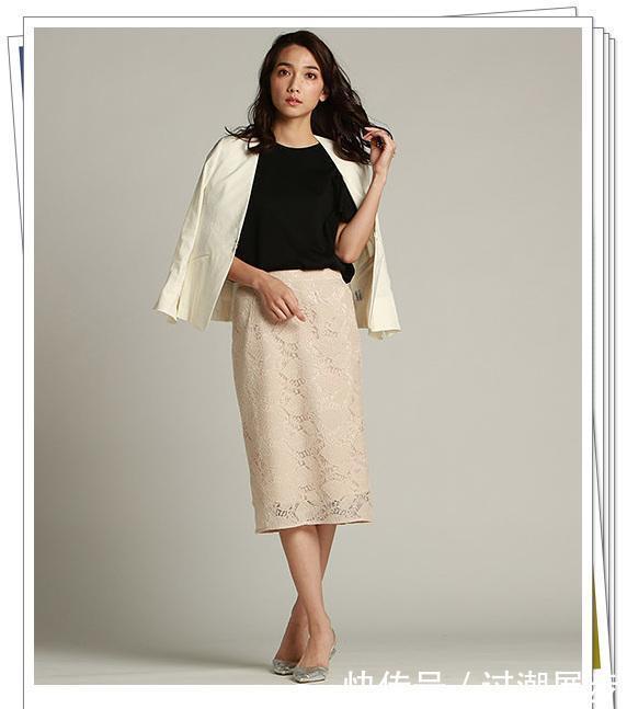 秋季|秋季蕾丝半身裙怎么搭?5种常用颜色30种流行搭配,穿出淑女风