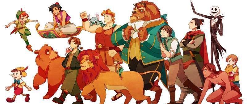 迪士尼|日本动漫风格的迪士尼卡通人物,第一张就梦幻到让人陷入爱河了