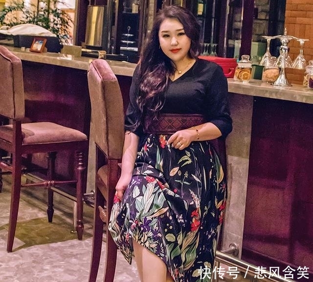 女人味|谁说微胖妹子没有女人味?连衣裙穿对了,照样美翻了