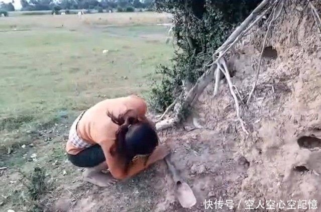 挖开|女子在地里劳作时发现一个洞，挖开后发现这好东西！