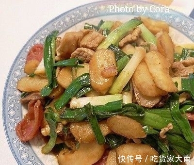  肉片和香肠|荸荠大蒜炒香肠肉片