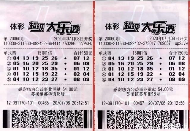 期票|两张票一人中!彩友独揽大乐透2注头奖