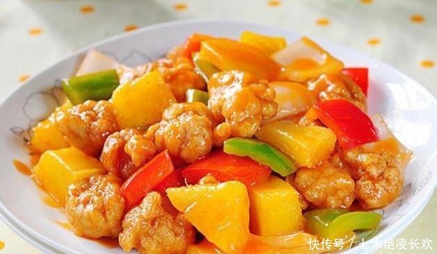  1勺|精选美食：菠萝咕噜肉，油泼面，鸭血旺烧花蛤，爆炒豆腐泡的做法