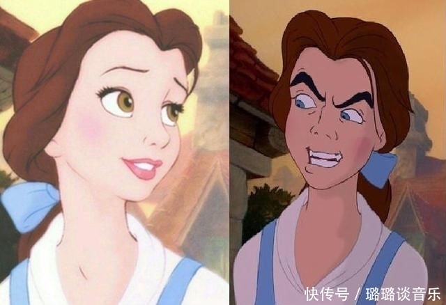 爱丽儿公主|当然迪士尼公主和反派换脸，毫无违和感，正反派全靠一张脸