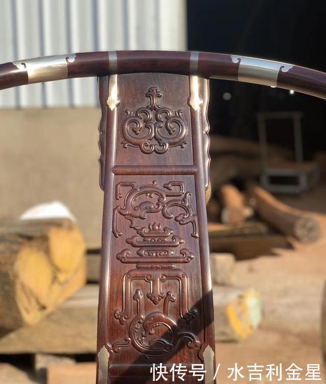 紫檀|印度小叶紫檀,头把交椅,明式家具收藏款!