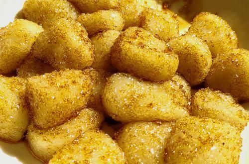 蒸好的糯米|教你在家做糯米果,不煎不油炸,口感软糯,甜甜的好好吃