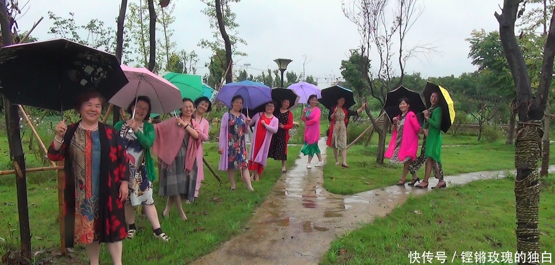  八中|马鞍山八中74届高中女生模特团：南京江宁竹庄生态园雨中走秀（音乐相册）