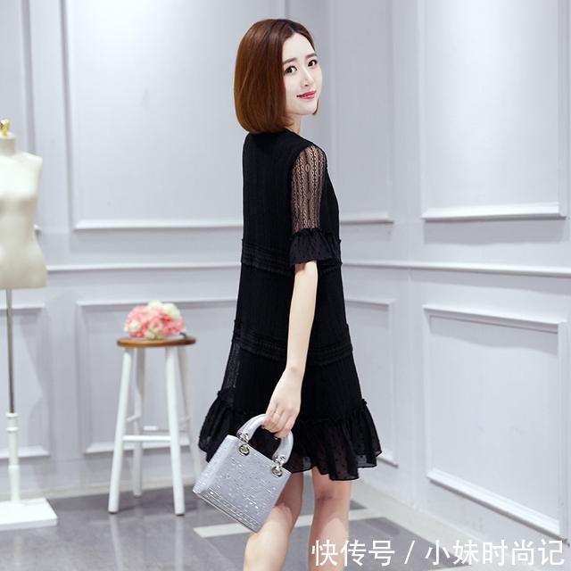 微胖|微胖的女人,穿这款连衣裙真的会显瘦喔~