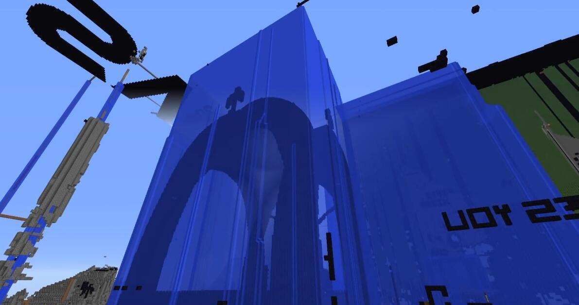  复原|2B2T著名建筑物被损坏，大神玩家精心复原，动用水流保护它们