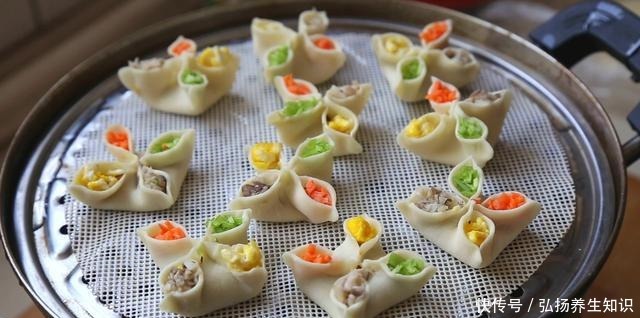 胡萝卜|宅在家里用饺子皮做烧麦,营养美味又好看,孩子早餐最爱吃