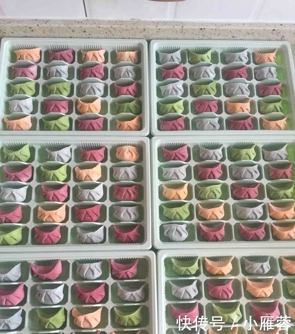  水饺|你吃过五颜六色的水饺吗？自己在家就可以做，孩子们都抢着要吃
