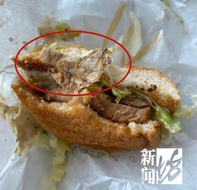 前天|早餐正在吃汉堡的就别看了沪一男子前天在知名快餐店里吃出了纸条