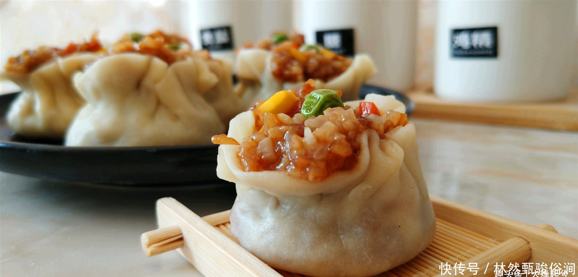 烧麦|1碗糯米1碗面,自己在家做烧麦,皮薄馅足,比买的还好吃,收藏