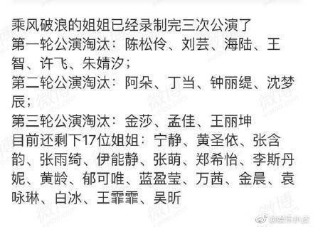 不该|《乘风破浪的姐姐》淘汰名单引愤怒,该走的不走,不该走的全走了