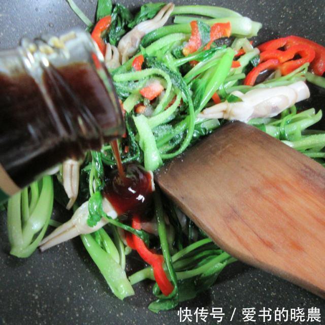做法|蛏子炒鸡毛菜,鲜美可口,做法简单