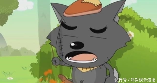 灰灰|喜羊羊与灰太狼:被小灰灰逼到崩溃的灰太狼,吃火腿都得躲起来