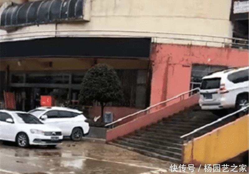  大暴雨|大暴雨淹没车顶，唯独普拉多幸免，车主笑了：不看看我停在哪了！