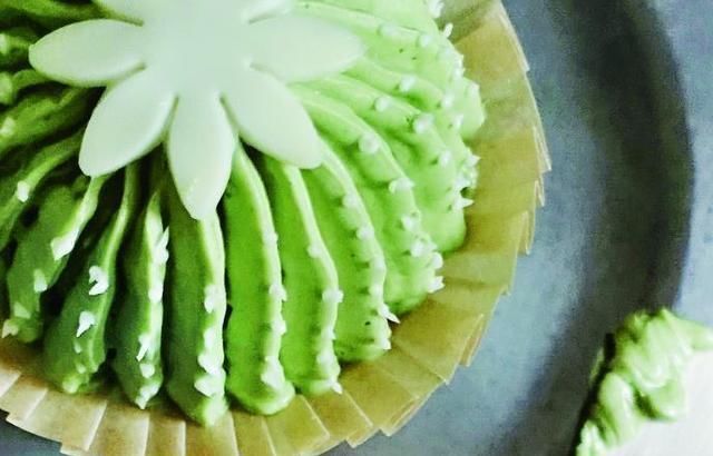 便当|开工便当就来吃仙人球蛋糕吧,这超级可爱的杯子蛋糕,萌翻天了