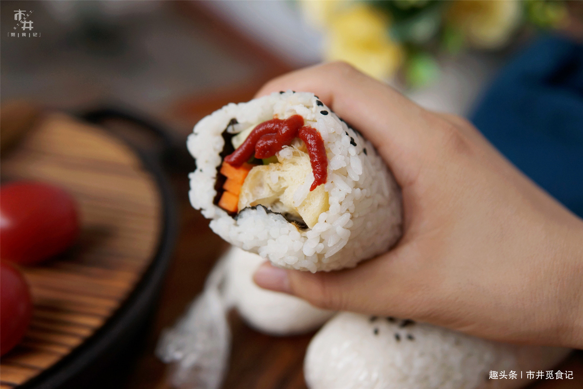 保鲜膜|早餐学会这吃法,家里大米不够吃了,上班上学拿一个就走,方便