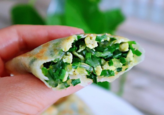 馅料|韭菜盒子新做法,不和面、不擀皮,出锅后外焦里嫩、馅料十足