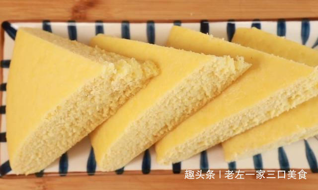 发面|玉米面发糕简单快速的做法不用发面,一次成型,蓬松宣软不发粘