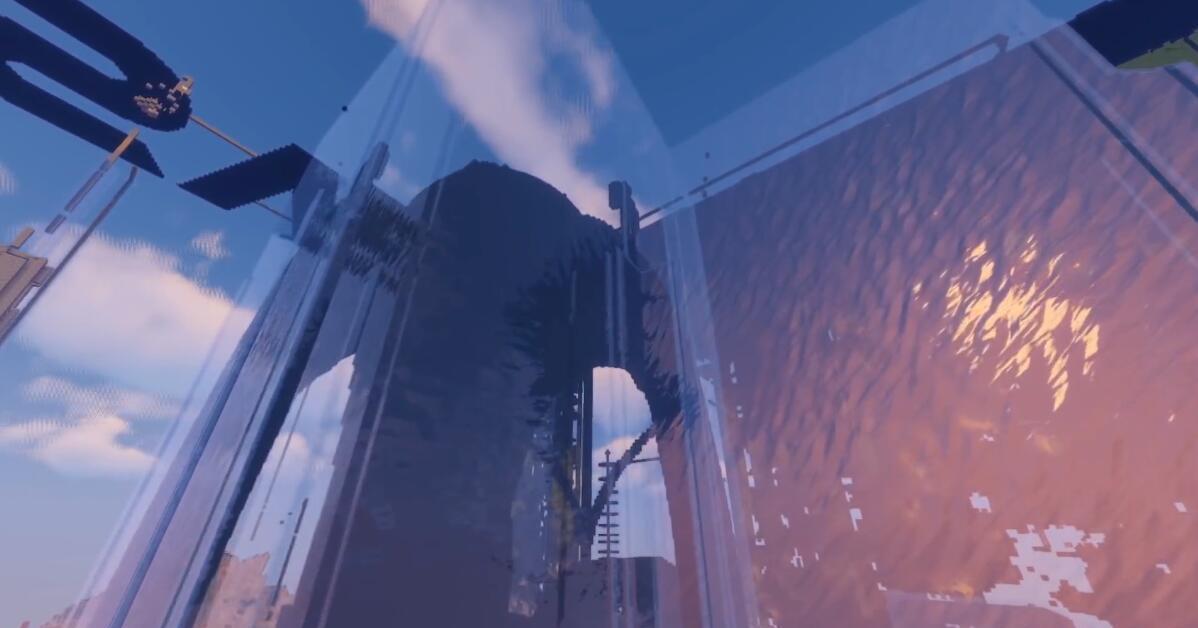 复原|2B2T著名建筑物被损坏,大神玩家精心复原,动用水流保护它们