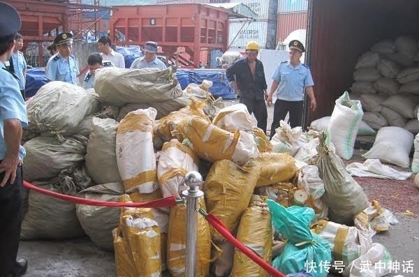查货|海关查货蛇皮袋, 一把火烧得心都在滴血