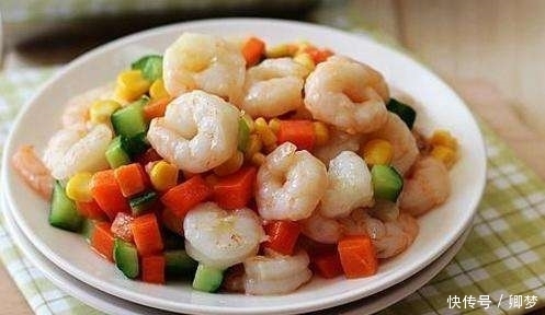 虾仁|三色虾仁色香味俱全,营养美食,小朋友常吃长个聪明,学习好