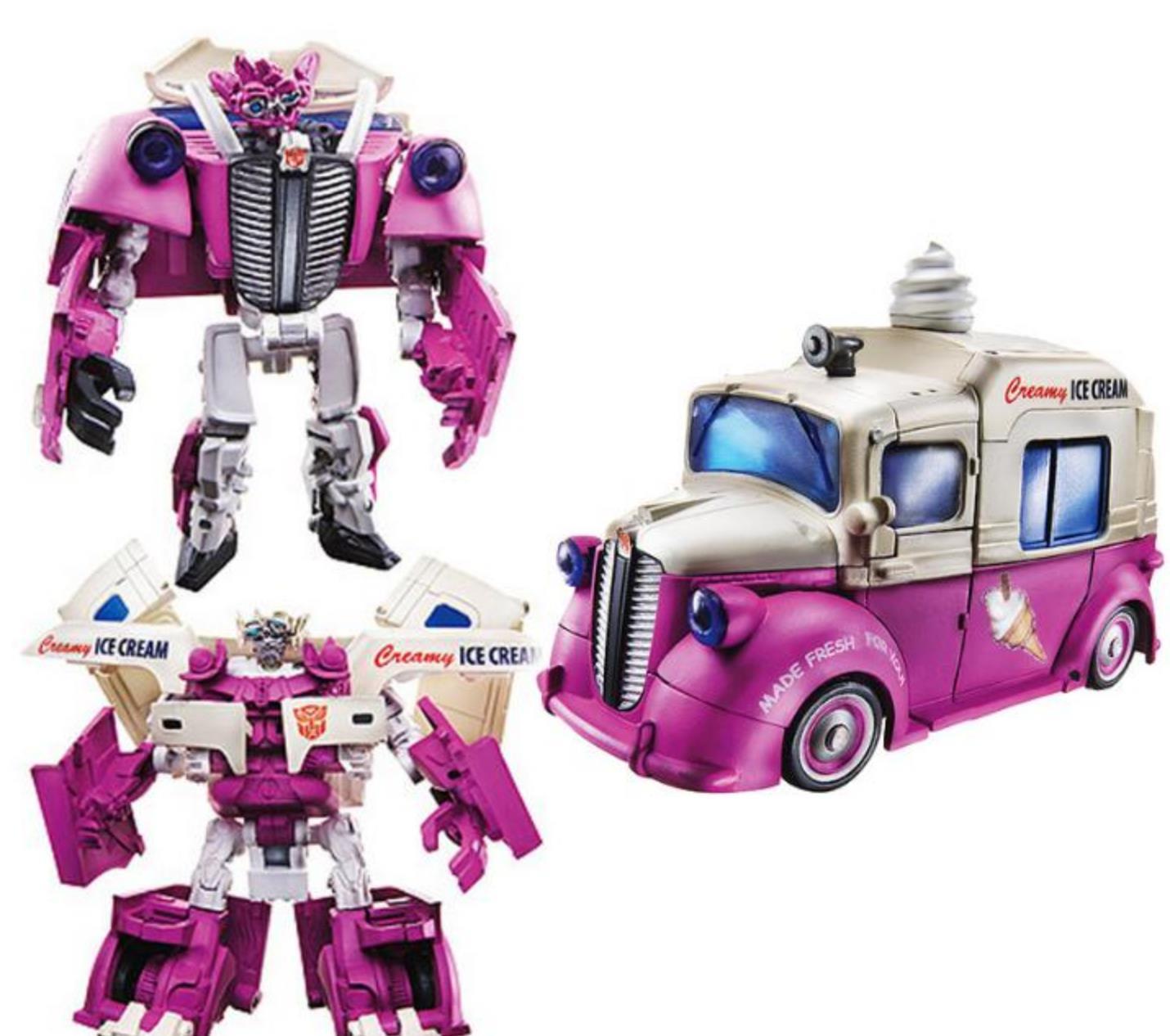 双胞胎|变形金刚动漫人物:重涂《卷土重来》顽强的双胞胎-黑金属冰激凌