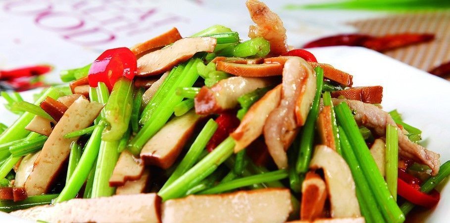 高蛋白|芹菜炒香干,家常小炒,高纤维高蛋白,促消化抗氧化