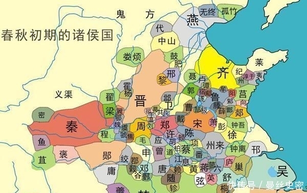 中国古代战国时期诸侯国之间的国土面积和