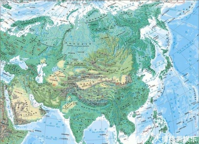 蒙古高原地图图片